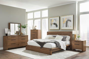 Totes English Walnut Queen Platform Bed - Ornate Home