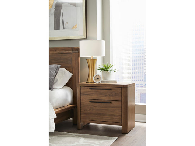 Totes English Walnut Two Drawer Nightstand - Ornate Home