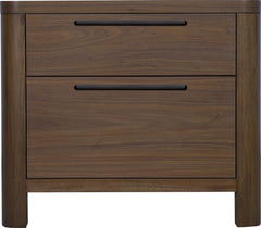 Totes English Walnut Two Drawer Nightstand - Ornate Home
