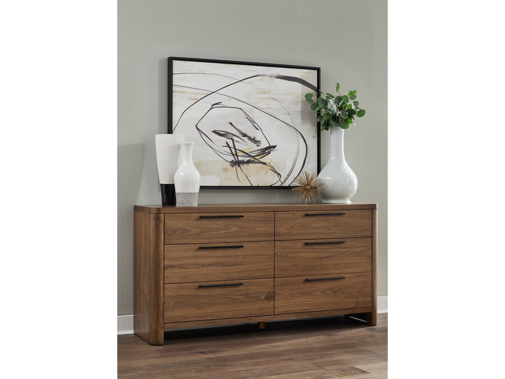 Totes Six Drawer Dresser in English Walnut - Ornate Home