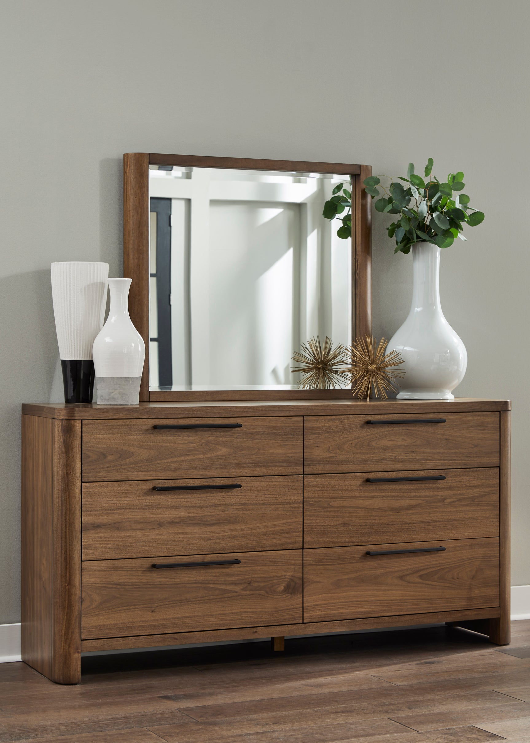 Totes Six Drawer Dresser in English Walnut - Ornate Home
