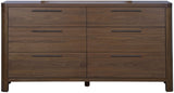 Totes Six Drawer Dresser in English Walnut - Ornate Home