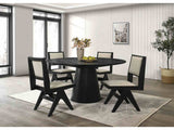 Tottenham Black 5 Pc. Dining Table Set - Ornate Home