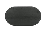 Tottenham Black Oval Dining Table - Ornate Home