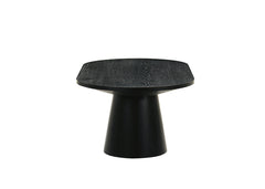Tottenham Black Oval Dining Table - Ornate Home