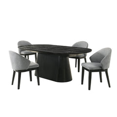 Tottenham Black 5 Pc. Dining Table Set - Ornate Home