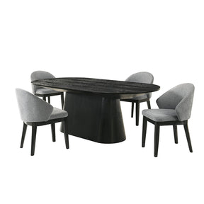 Tottenham Black 5 Pc. Dining Table Set - Ornate Home