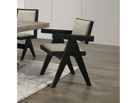 Tottenham Black Arm Chair - Ornate Home