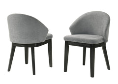 Tottenham Black Arm Chair (Set of 2) - Ornate Home
