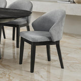 Tottenham Black Arm Chair (Set of 2) - Ornate Home