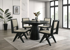 Tottenham Light Gray/Black Side Chair (Set of 2) - Ornate Home