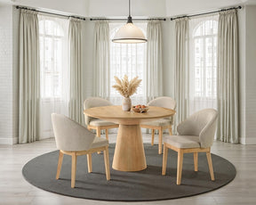 Tottenham Oak 5 Pc. 48" Dining Table Set - Ornate Home