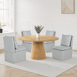 Tottenham Oak 59" Round Dining Table - Ornate Home