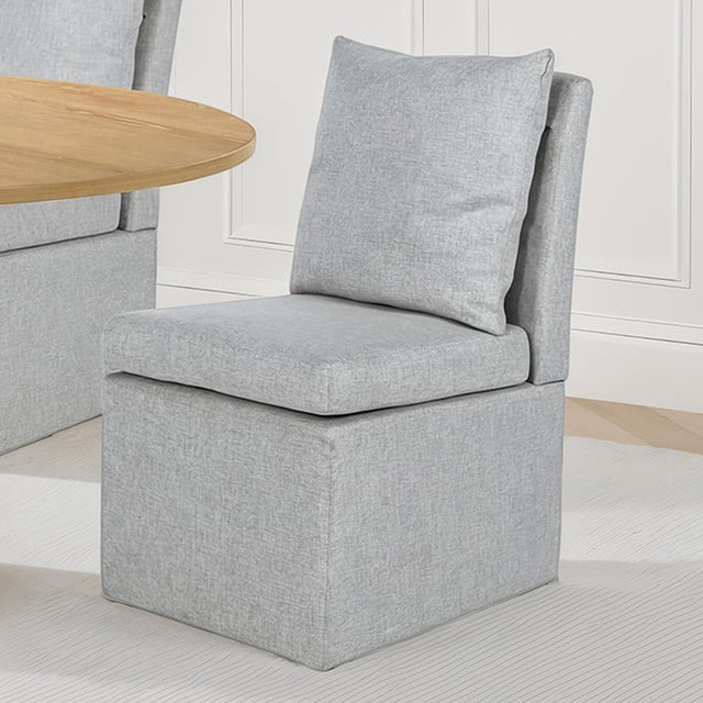 Tottenham Taupe Dining Chair w/ Caster - Ornate Home