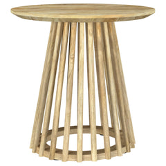 Touhy Natural Mango 2-piece Round Coffee and End Table Set - Ornate Home