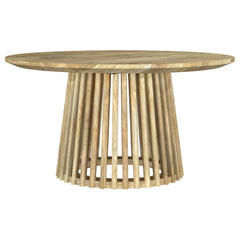 Touhy Natural Mango 2-piece Round Coffee and End Table Set - Ornate Home