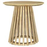 Touhy Natural Mango 3-piece Round Coffee and End Table Set - Ornate Home