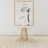 Touhy Natural Mango Round Solid Wood End Side Table - Ornate Home