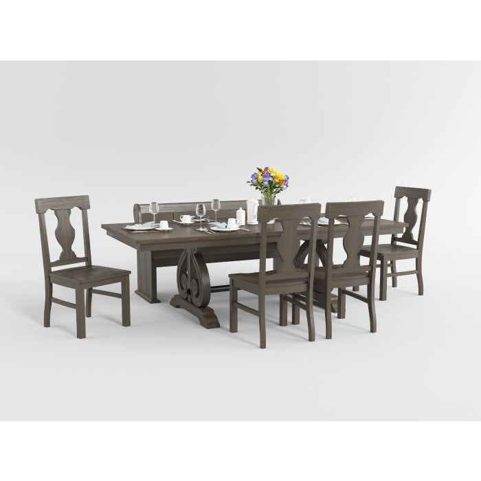 Toulon Dark Oak Dining Bench - Ornate Home