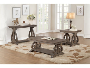 Toulon Dark Oak End Table - Ornate Home