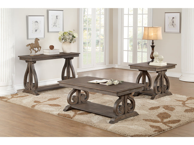 Toulon Dark Oak End Table - Ornate Home