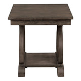 Toulon Dark Oak End Table - Ornate Home