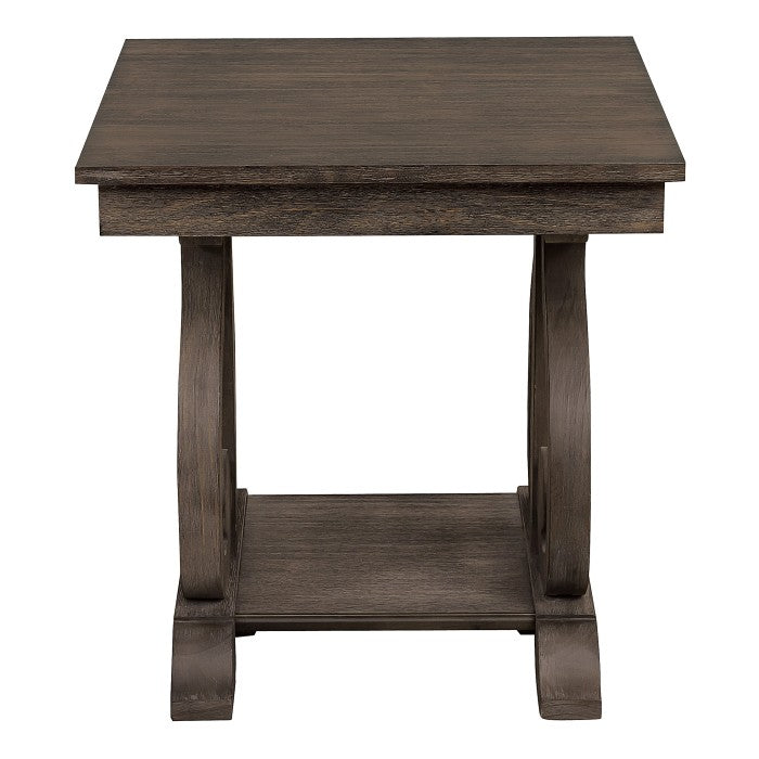 Toulon Dark Oak End Table - Ornate Home