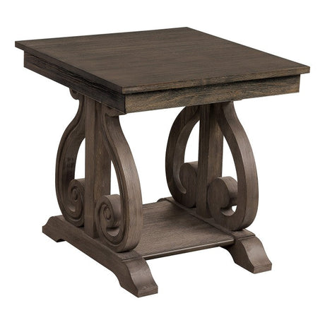 Toulon Dark Oak End Table - Ornate Home