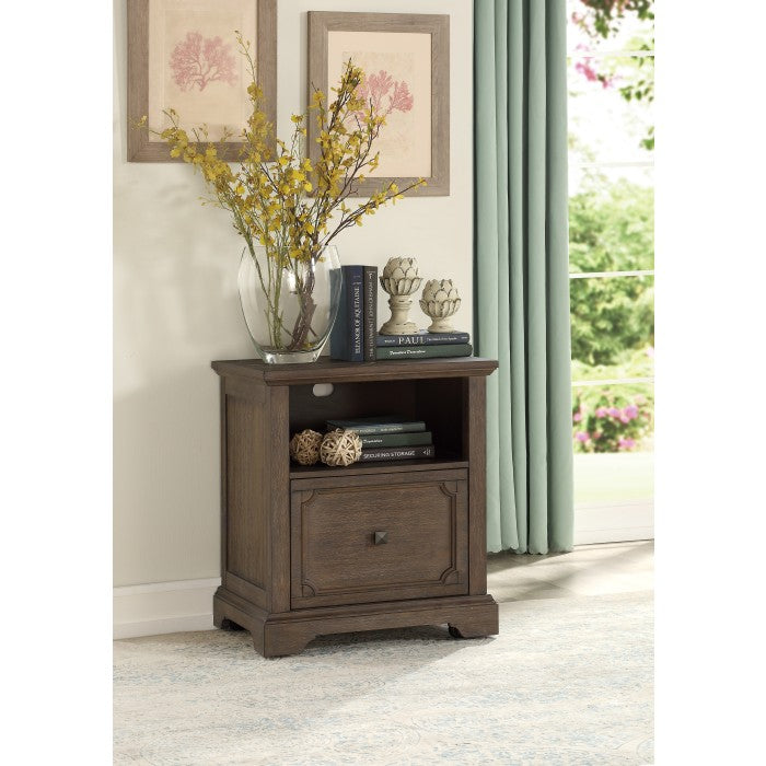 Toulon Dark Oak File Cabinet - Ornate Home
