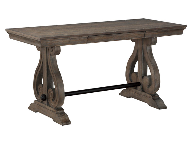 Toulon Dark Oak Writing Desk - Ornate Home