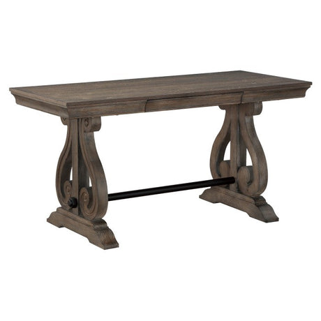 Toulon Dark Oak Writing Desk - Ornate Home