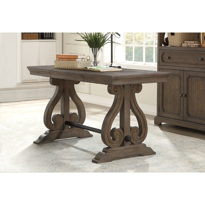 Toulon Dark Oak Writing Desk - Ornate Home