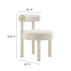 Toulouse Ivory Boucle Fabric Dining Chair (Set of 2) - Ornate Home