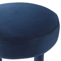 Toulouse Midnight Blue/Gold Performance Velvet Bar Stool - Ornate Home