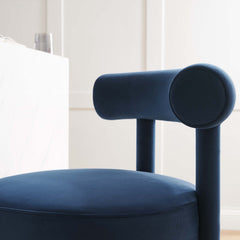Toulouse Midnight Blue/Gold Performance Velvet Counter Stool - Ornate Home