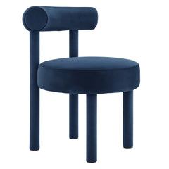 Toulouse Midnight Blue Performance Velvet Dining Chair - Ornate Home