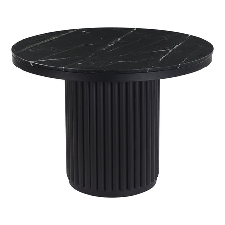 Tower Black Marble Dining Table - Ornate Home