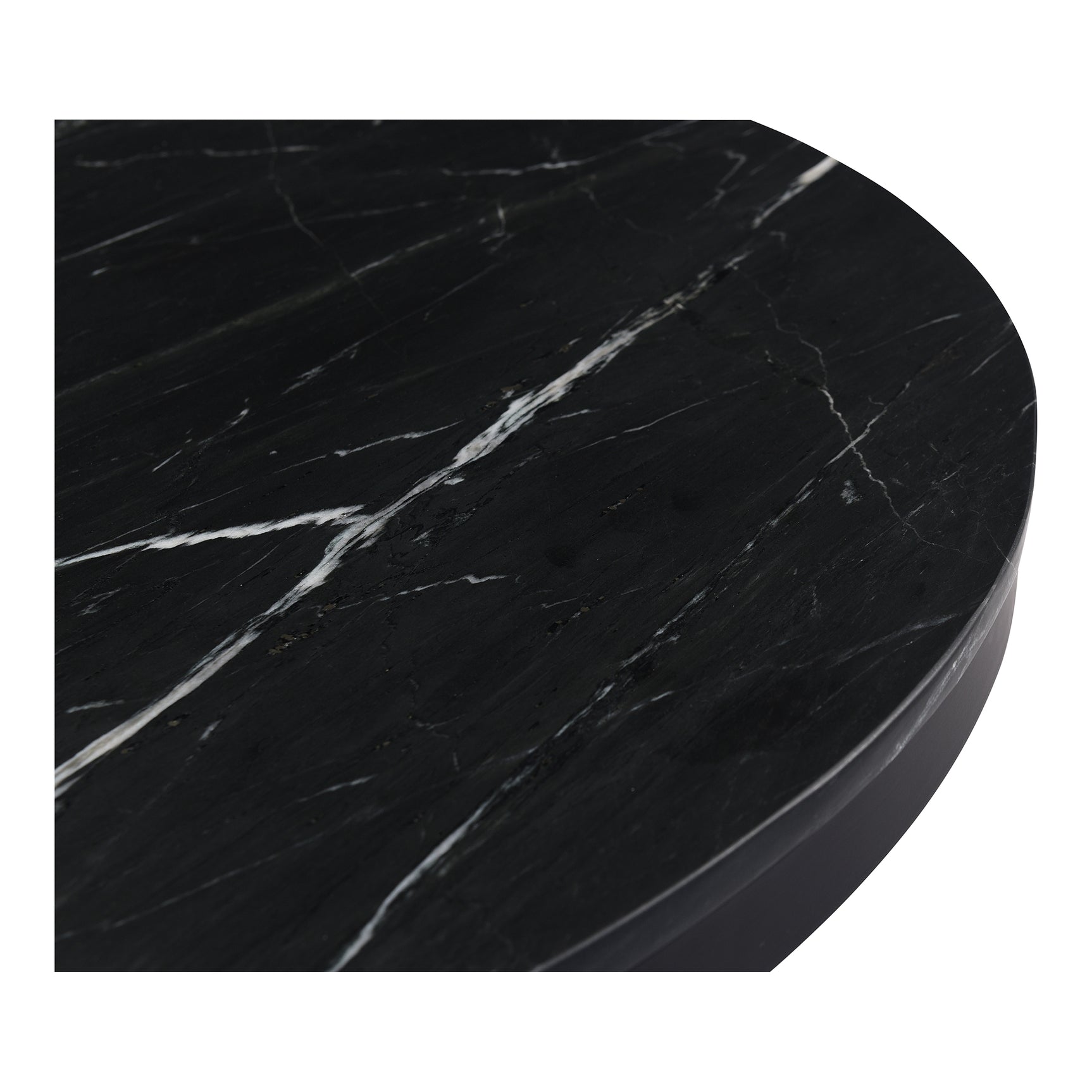 Tower Black Marble Dining Table - Ornate Home