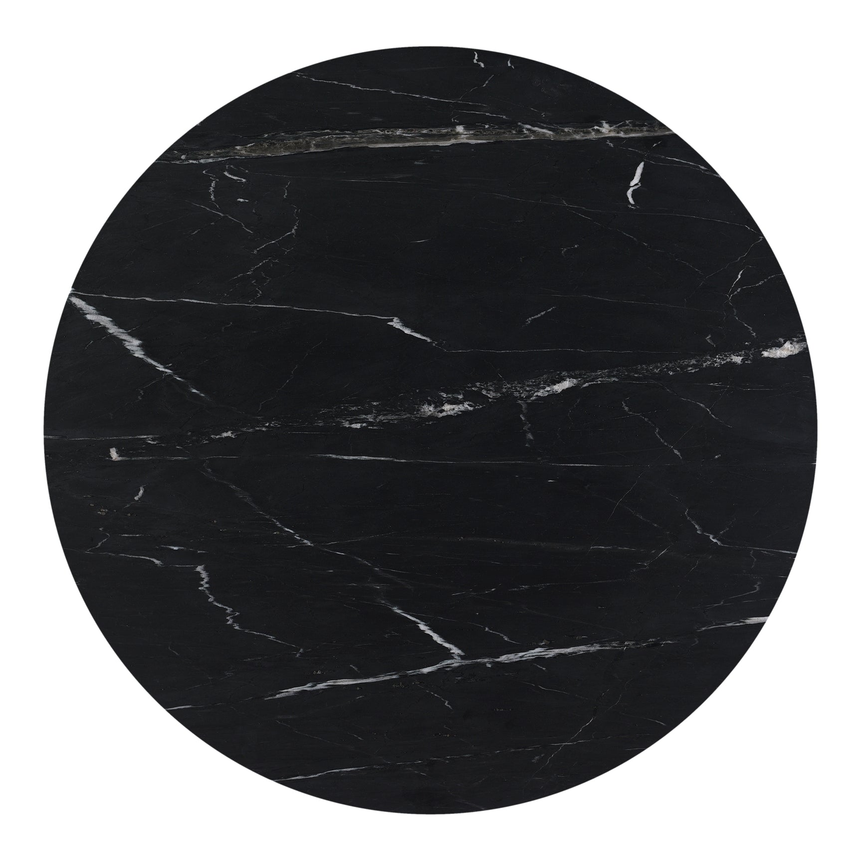 Tower Black Marble Dining Table - Ornate Home