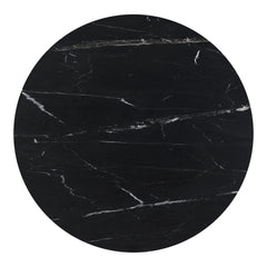 Tower Black Marble Dining Table - Ornate Home