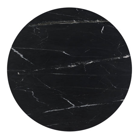 Tower Black Marble Dining Table - Ornate Home