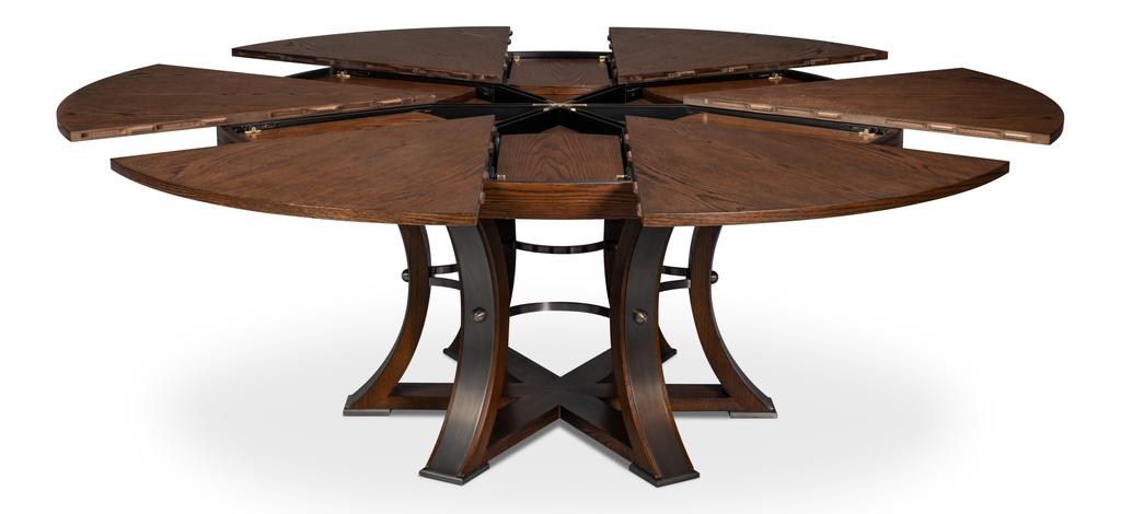 Tower Jupe Brown Dining Large Table - Ornate Home