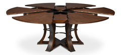 Tower Jupe Brown Dining Large Table - Ornate Home