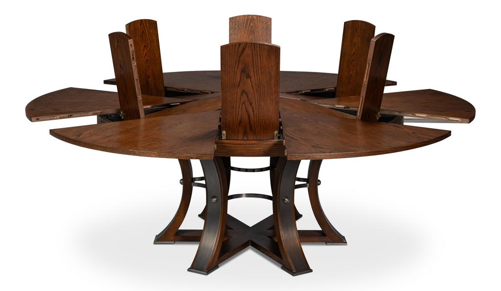 Tower Jupe Brown Dining Large Table - Ornate Home