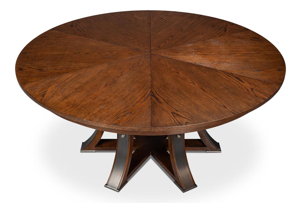 Tower Jupe Brown Dining Large Table - Ornate Home