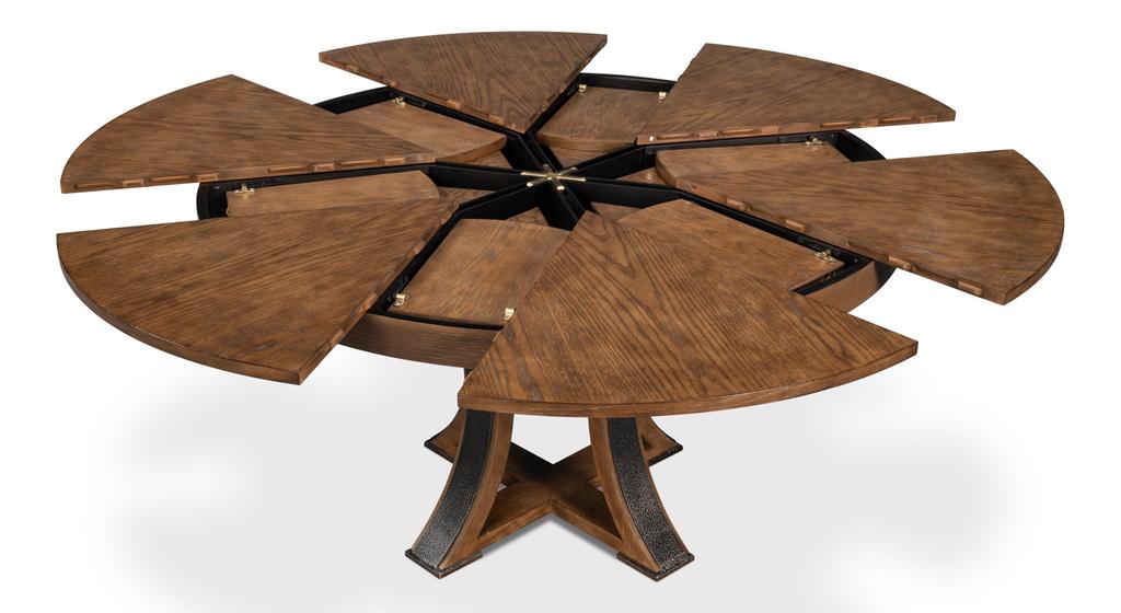Tower Jupe Brown Dining Table - Ornate Home