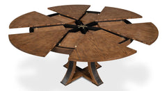 Tower Jupe Brown Dining Table - Ornate Home