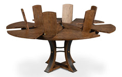 Tower Jupe Brown Dining Table - Ornate Home