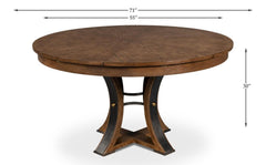 Tower Jupe Brown Dining Table - Ornate Home