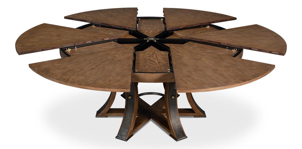 Tower Jupe Brown Dining Table - Ornate Home
